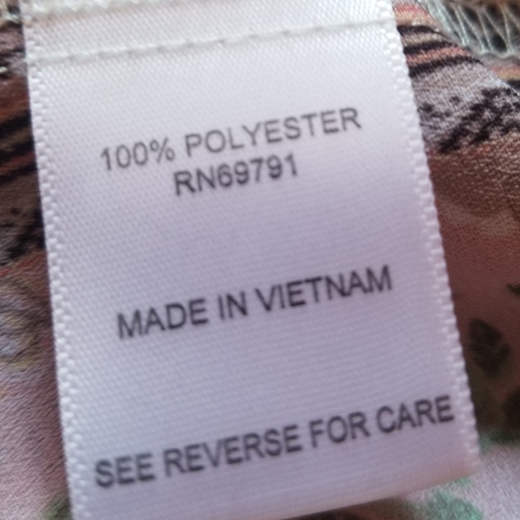 Westport Floral Patchwork Blouse - Pink and Cream Size L - Picture 5 of 6